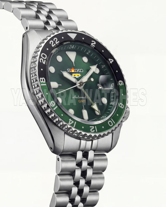 Emerald Green GMT Automatic Steel Watch