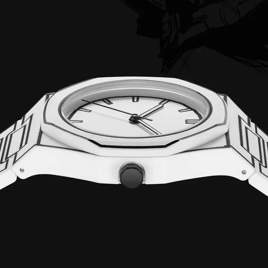Trending Cartoon print watch white