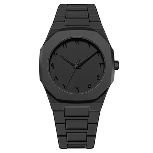 Arabic premium mens watch black