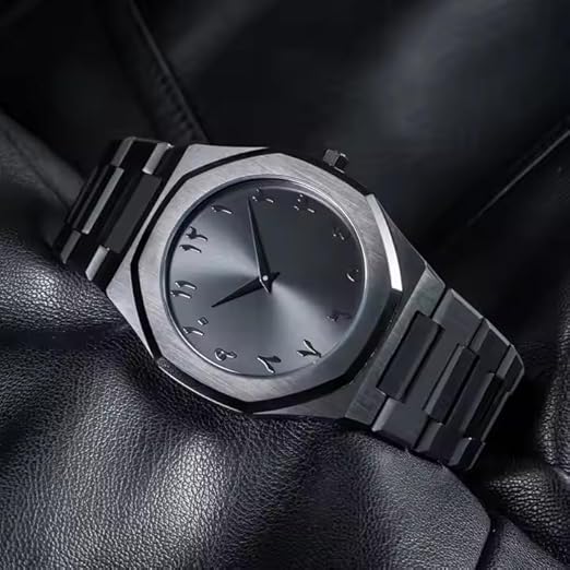 Arabic premium mens watch black