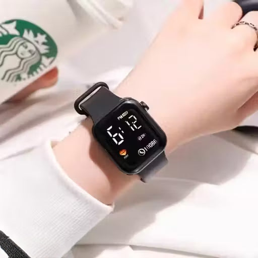 Digital watch black