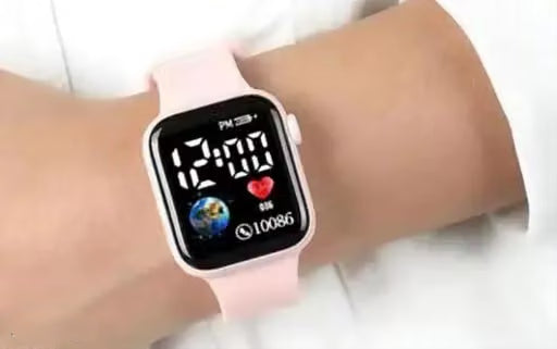 Digital watch pink