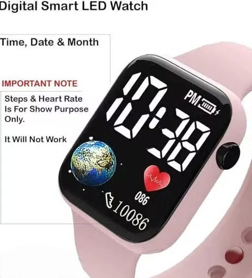 Digital watch pink
