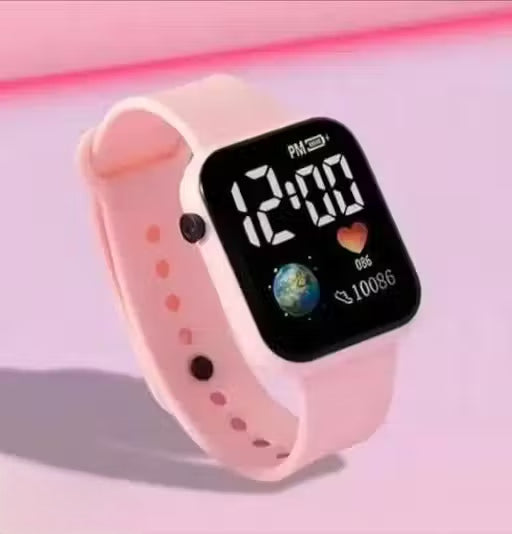 Digital watch pink