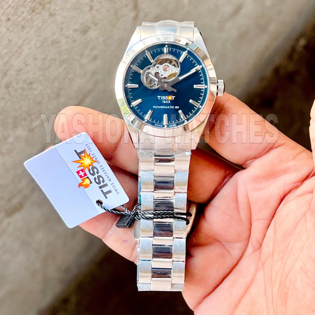 Tiss*t Gentleman Powermatic 80 Open Heart HIGH PREMIUM QUALITY AUTOMATIC