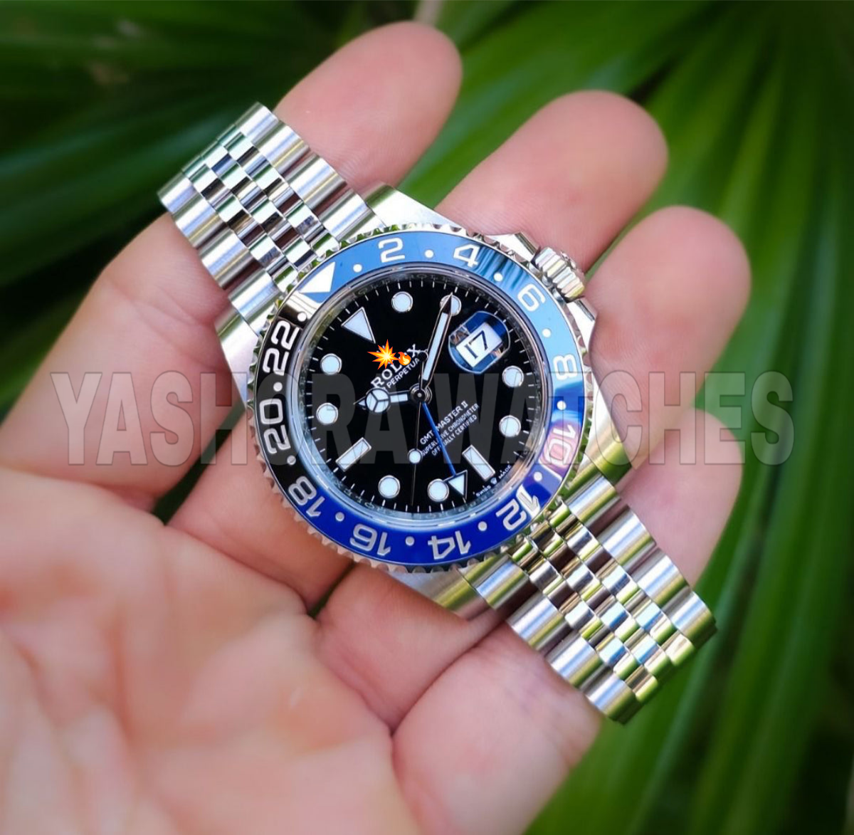 Rol*x GMT Matser || Batman Limited Edition Silver Blue Japanese Automatic Master Quality Mens Watch