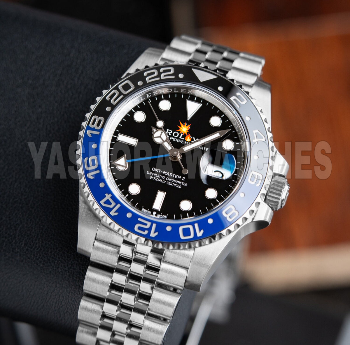 Rol*x GMT Matser || Batman Limited Edition Silver Blue Japanese Automatic Master Quality Mens Watch