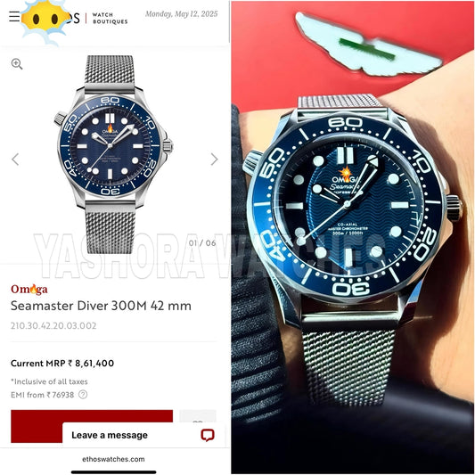 Om*ga Seamaster, James Bond 60th Anniversary Edition Ultra Premium Quality