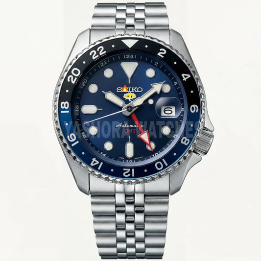 Ocean Blue GMT Automatic Steel Watch