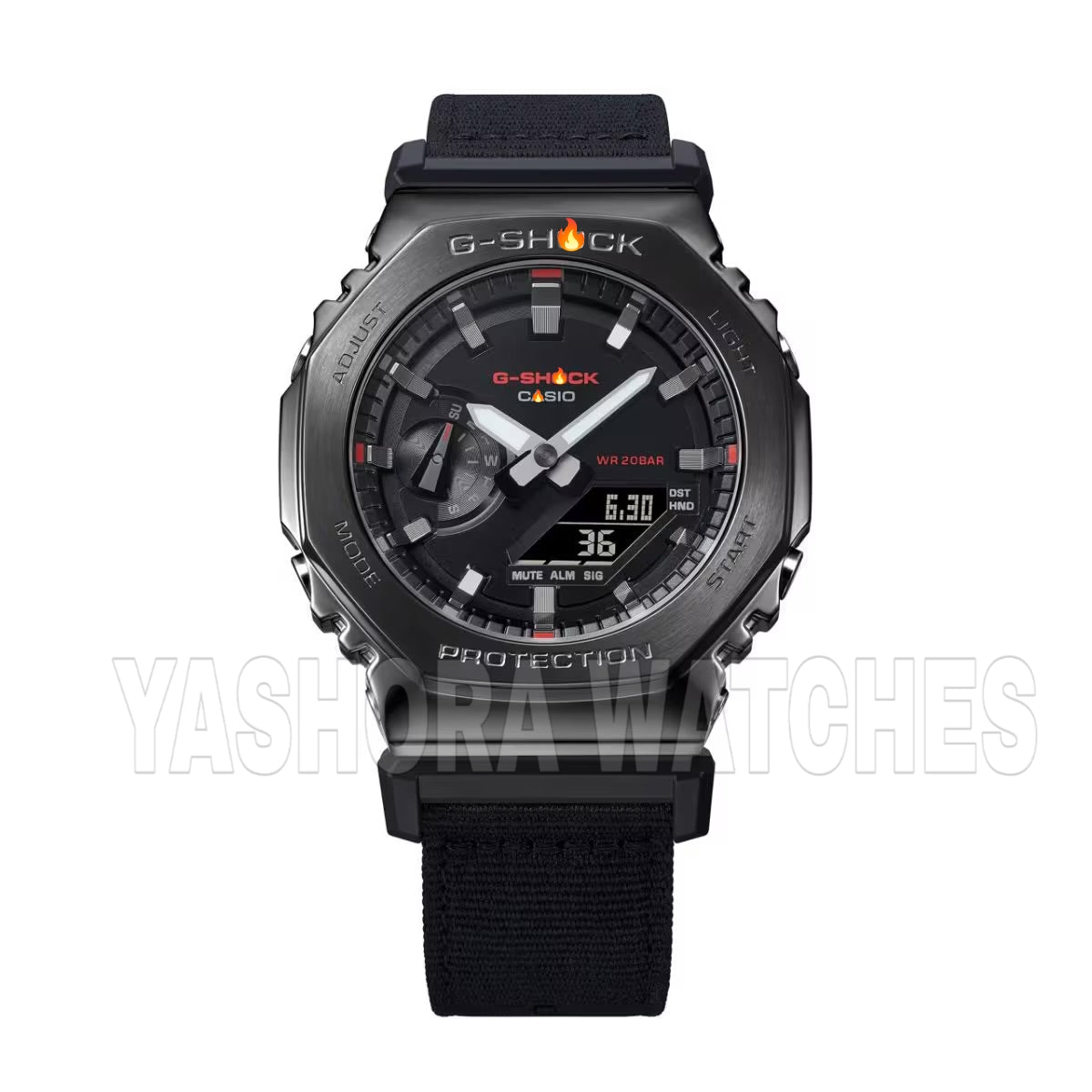 G-Sh*ck G1373 Metal Case & Cloth Strap Full Black