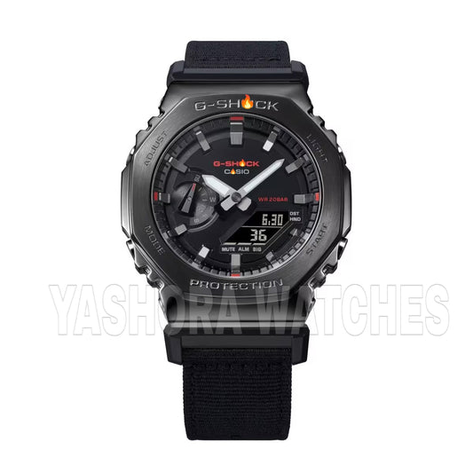G-Sh*ck G1373 Metal Case & Cloth Strap Full Black