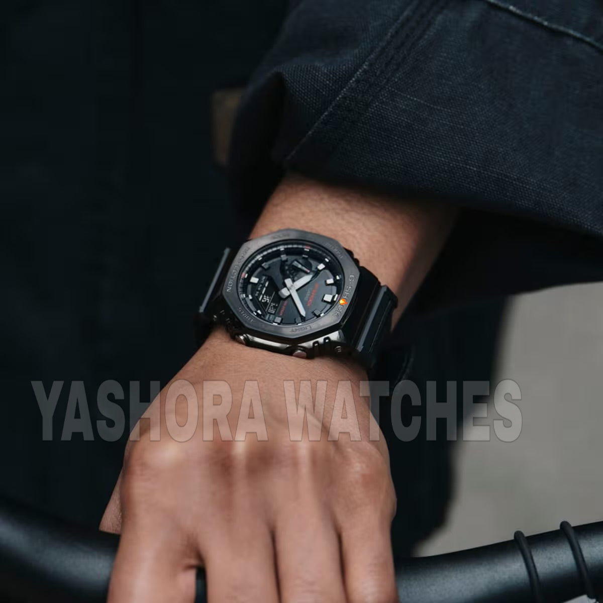 G-Sh*ck G1373 Metal Case & Cloth Strap Full Black