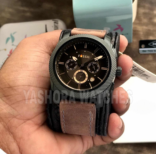 F*ssil FS5251 Japanese Brown Dial & Brown Leather Strap Men’s Watch