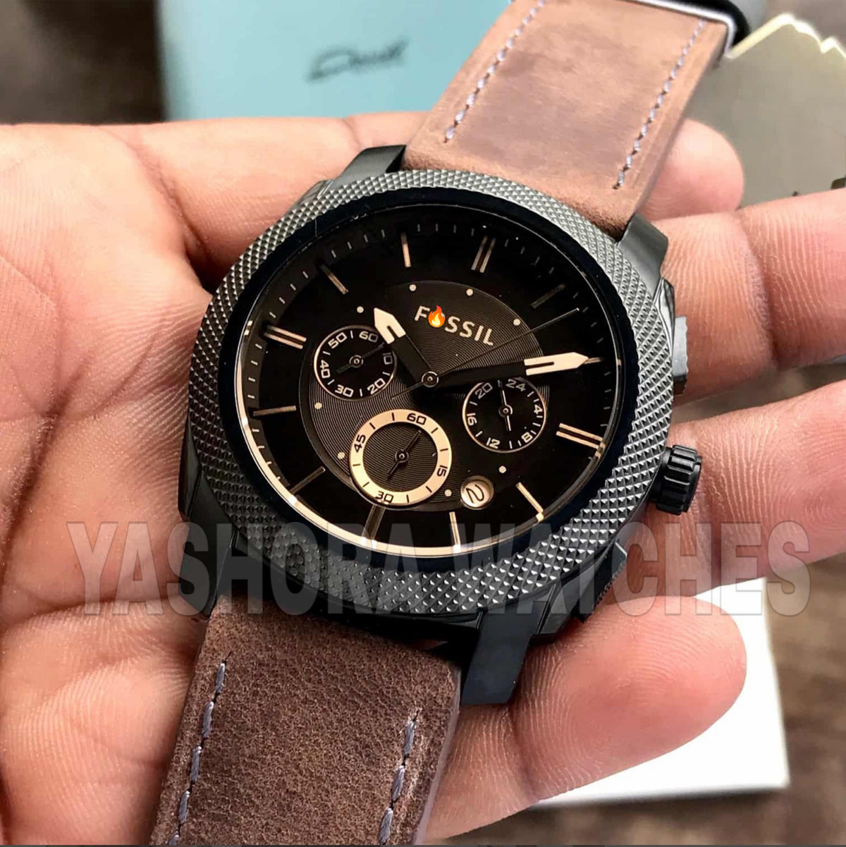 F*ssil FS5251 Japanese Brown Dial & Brown Leather Strap Men’s Watch