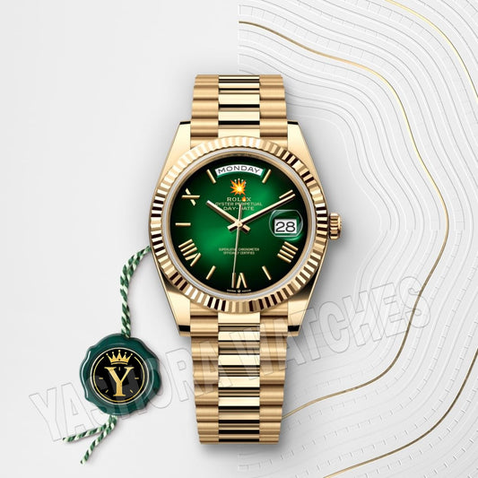 ROL*X Day-Date 41 GOLD GREEN