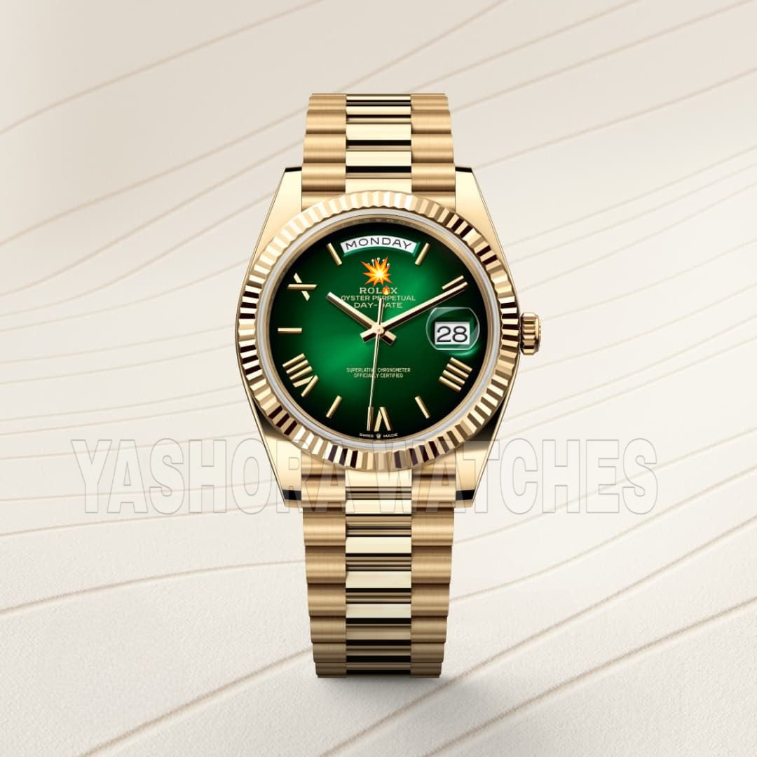 ROL*X Day-Date 41 GOLD GREEN