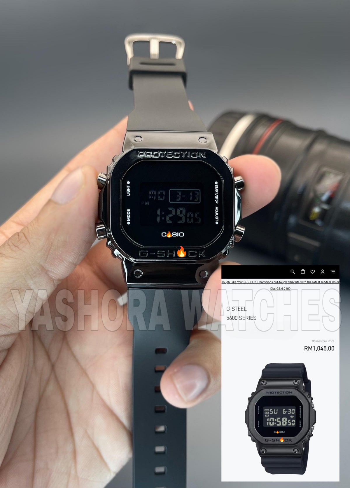 G-SH*CK 5600BB METAL BODY BLACK