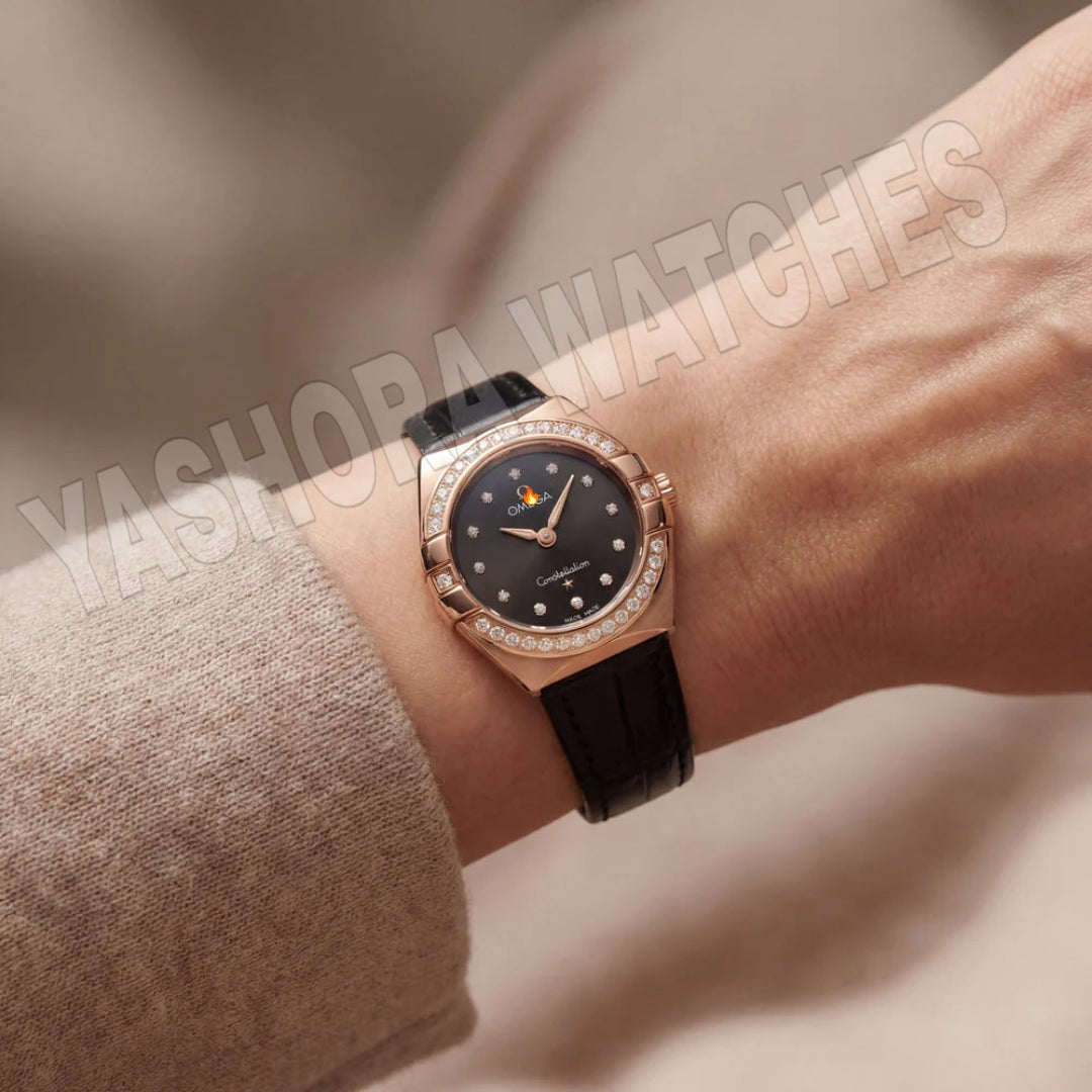 Constellation Noir Leather – Rosé Diamond Edition