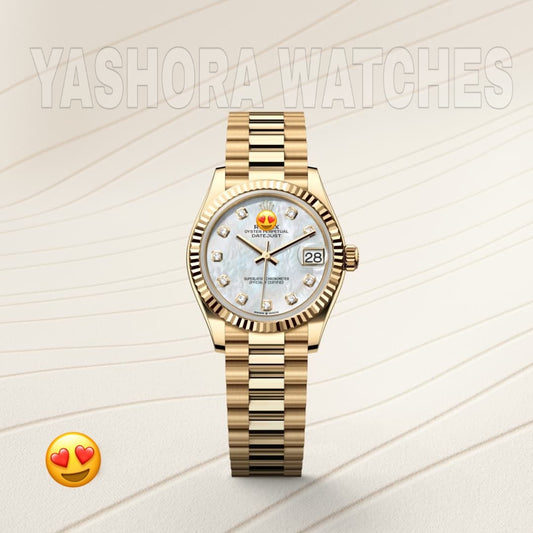 Role* Date just Woman Oyster, 31 mm, yellow gold (Automatic) Zr Quality