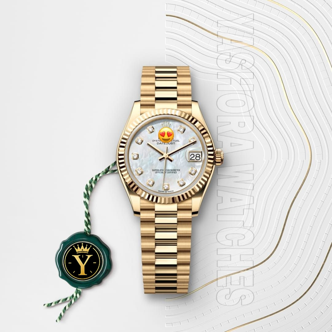 Role* Date just Woman Oyster, 31 mm, yellow gold (Automatic) Zr Quality