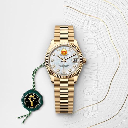 Role* Date just Woman Oyster, 31 mm, yellow gold (Automatic) Zr Quality