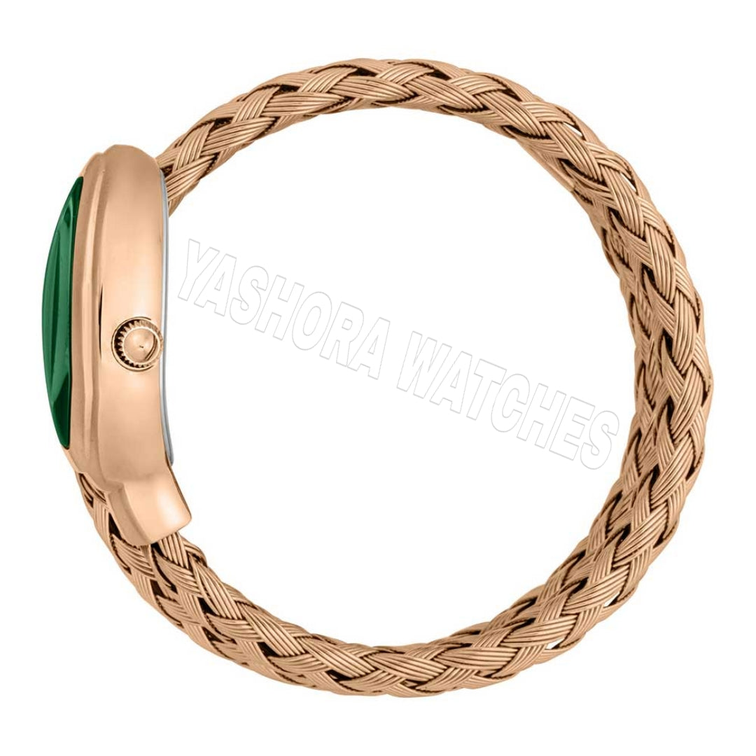 BVL J*** Cavali Analog Rosegold Green Dial