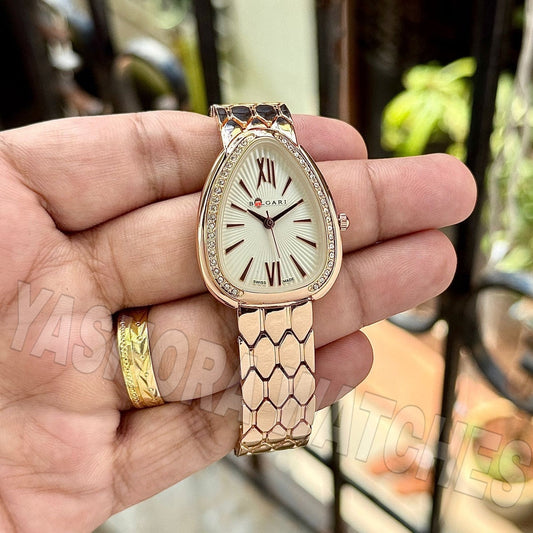 BVL*** SEREPENT SEDDURI ROSE GOLD WHITE
