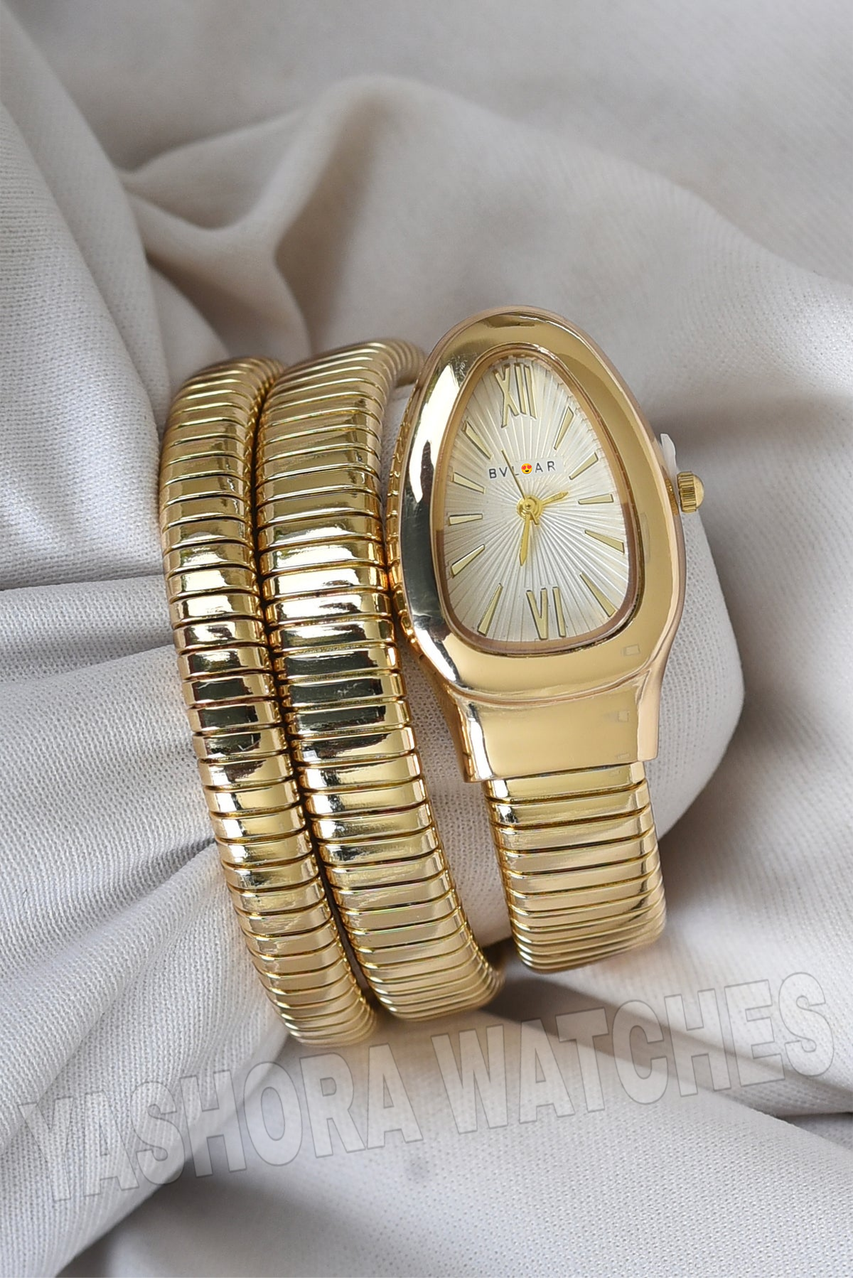 BVL SERPENTINE WITHOUT STONE GOLD STRAP SPIRAL