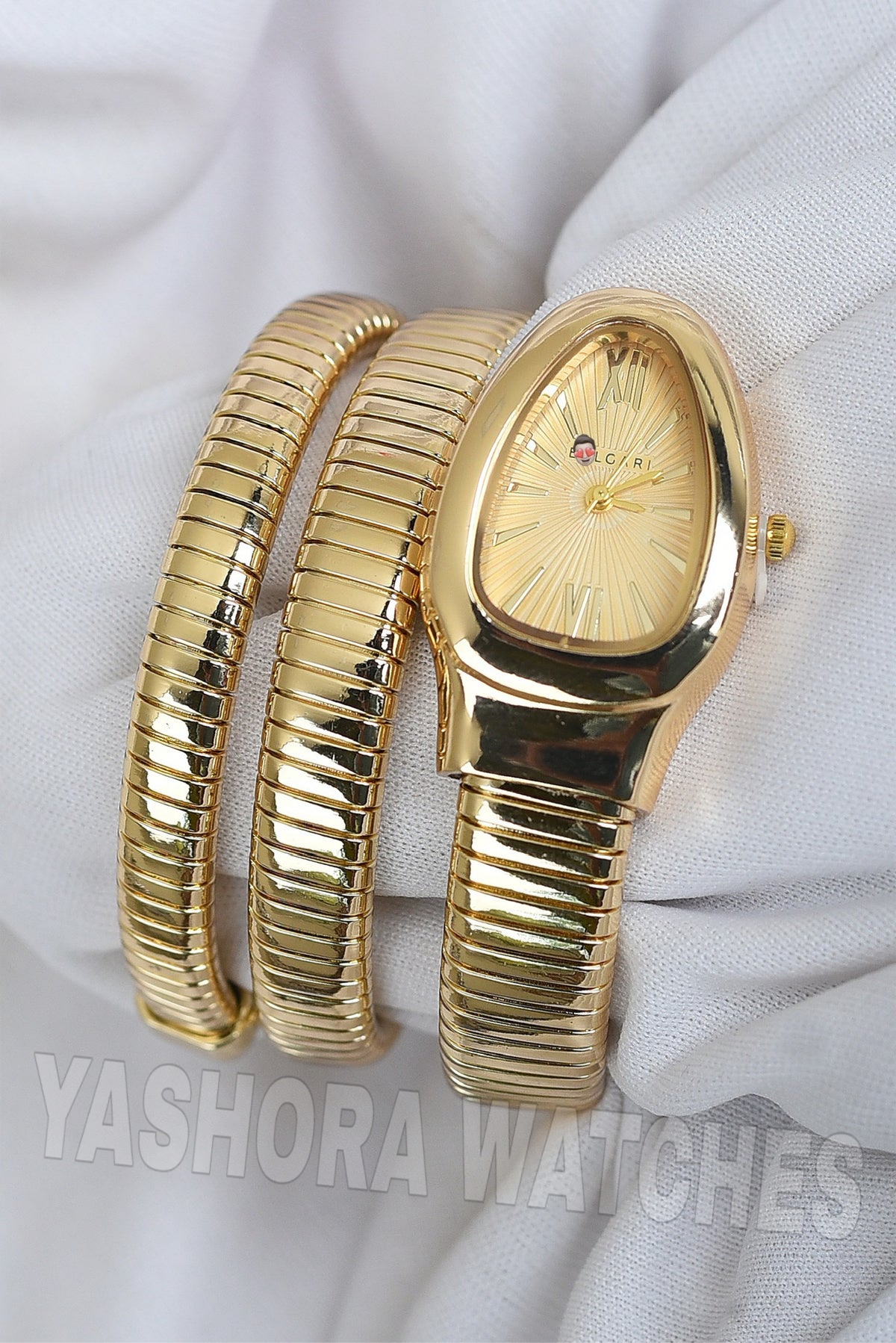 BVL SERPENTINE WITHOUT STONE GOLD STRAP SPIRAL