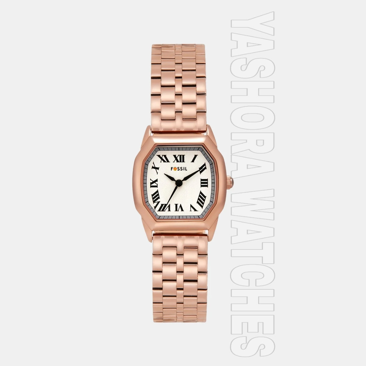 F*ssil Harlow Women Quartz Rose Gold-White
