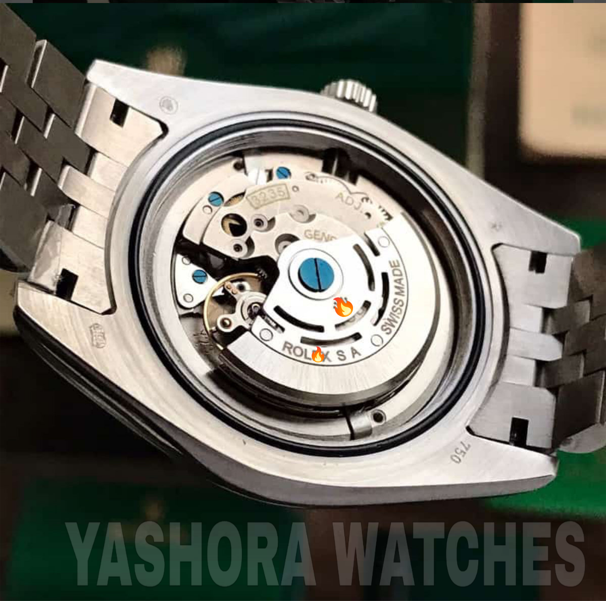 Rol*x Datejust 41 Silver & Steel Fluted Jubilee Black Dial Swiss Semi ETA 3235 Movement