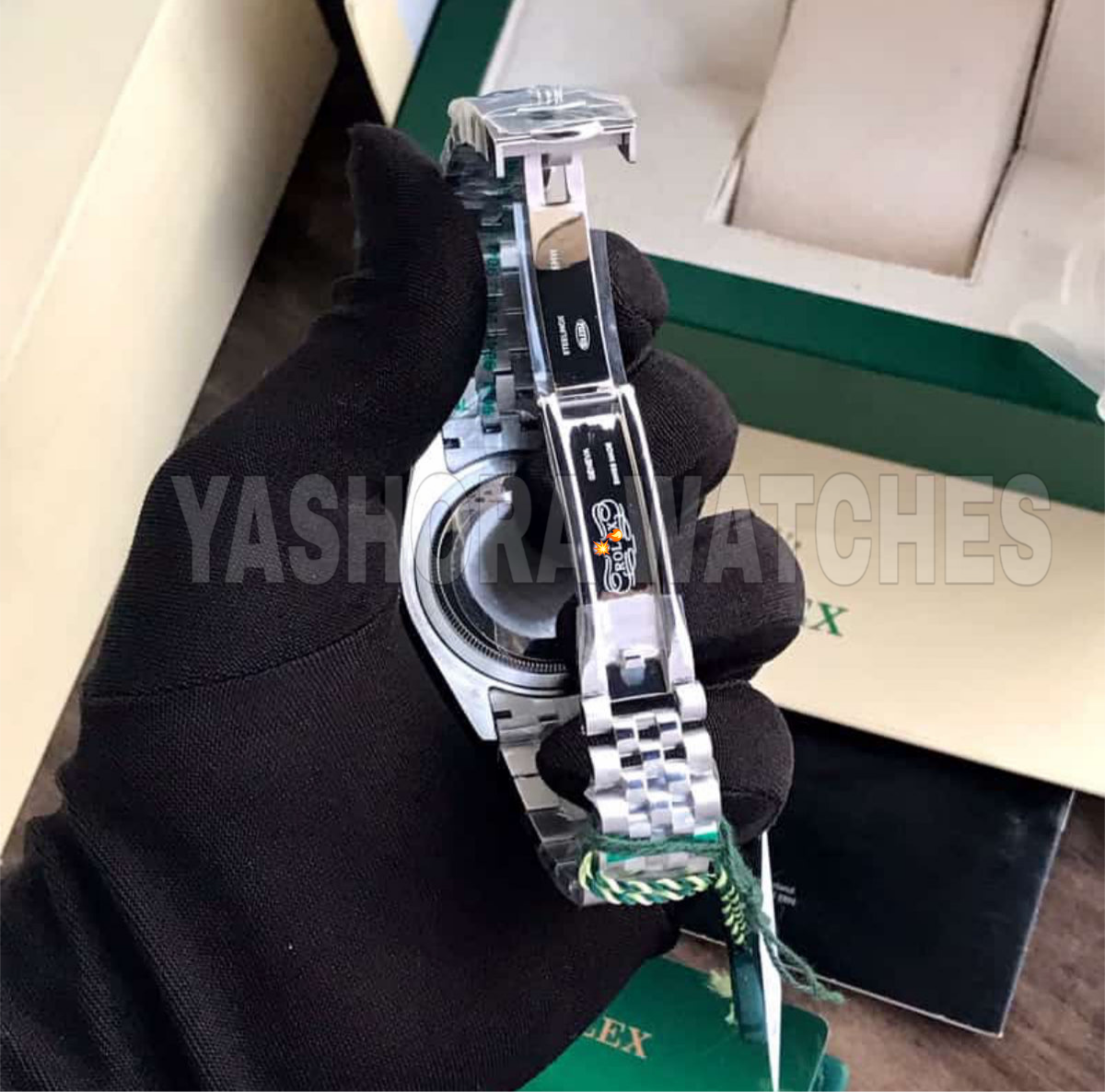 Rol*x Date Just 41 Mint Green Dial & Jubli Chain Automatic Mens Watch