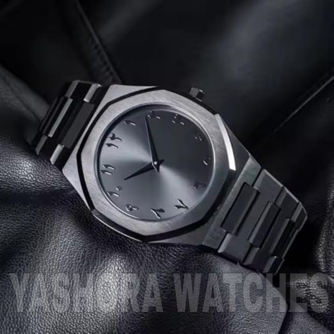 Arabic Black Aura Watch - Premium Limited Edition Timepiece