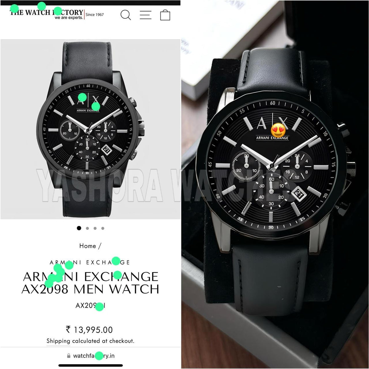 Arm*ni Excha*ge A*2098 Z-Black