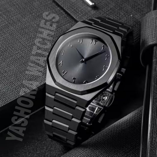 Arabic Black Aura Watch - Premium Limited Edition Timepiece