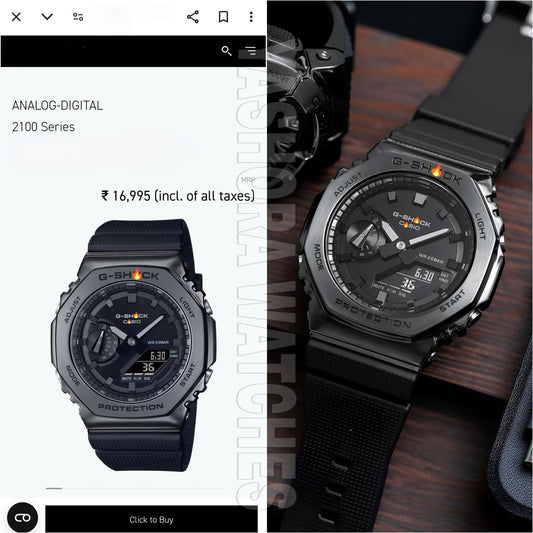 G-SH*CK ZGM-2100 Full Black Metal Body