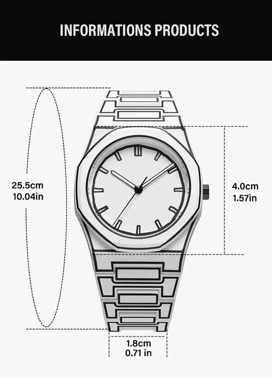 Trending Cartoon print watch white