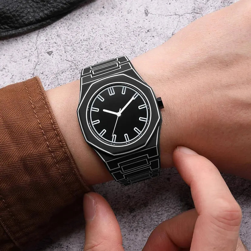 trending cartoon watch for men black