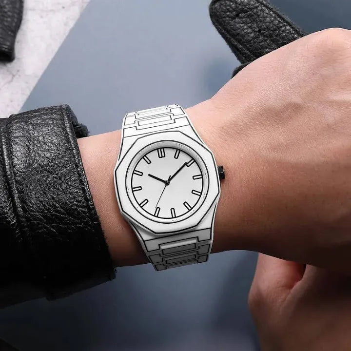 Trending Cartoon print watch white