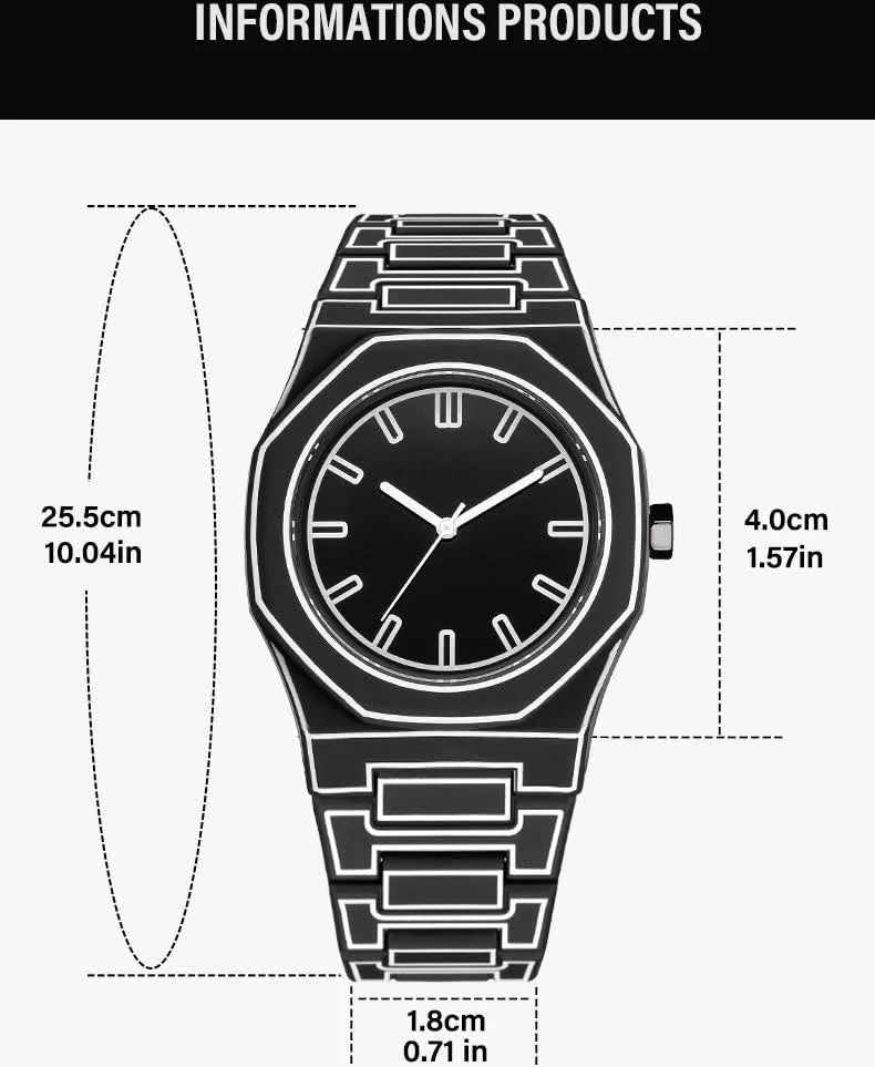 trending cartoon watch for men black